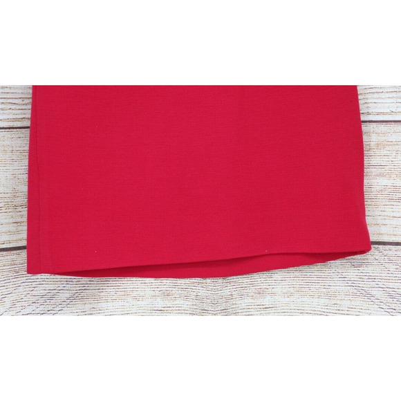 VINTAGE Lilli Russell Womens Size 10 Knit Jacket & Skirt Set Cherry Red - Picture 13 of 16